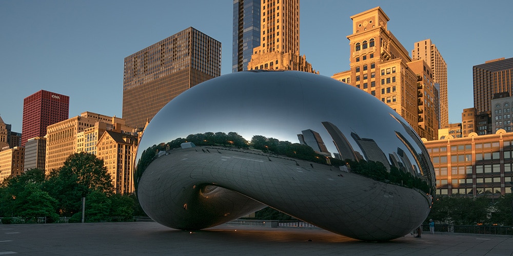 cloud gate chicago bean