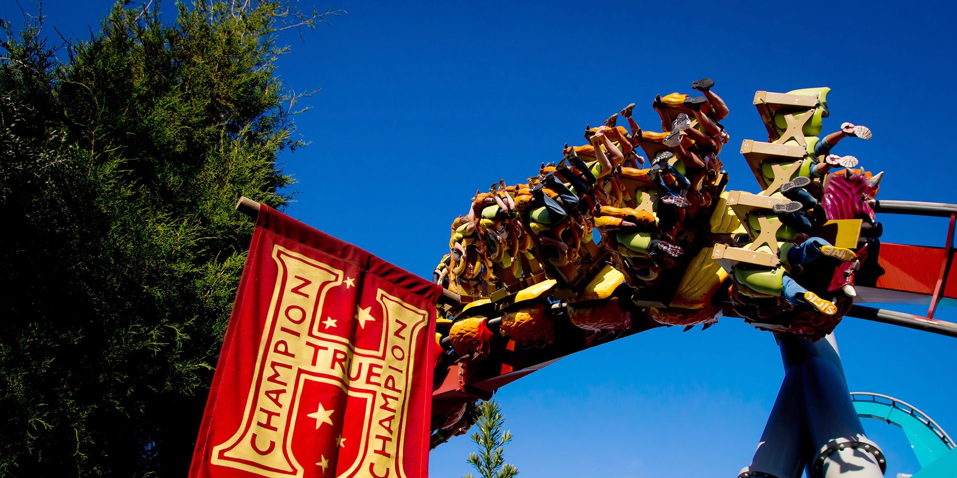 Dragon Challenge roller coaster.
