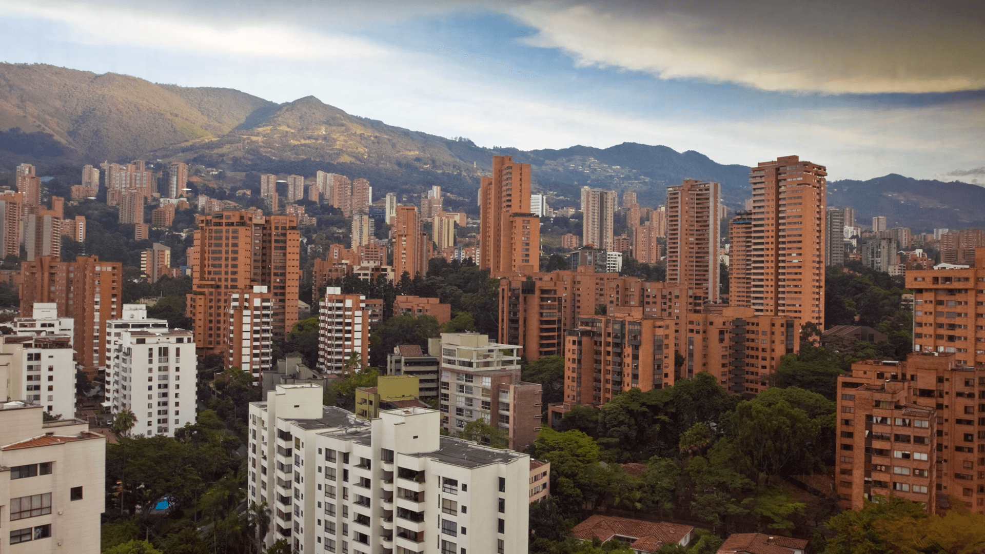 Edificios en la ciudad de Medellín
