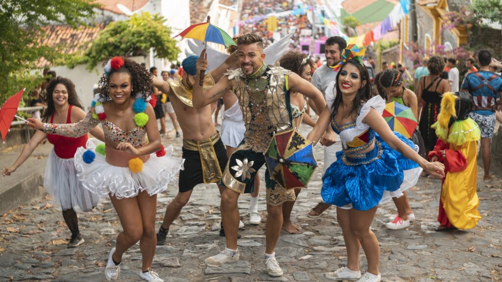 Amigos de fiesta en puerto Rico