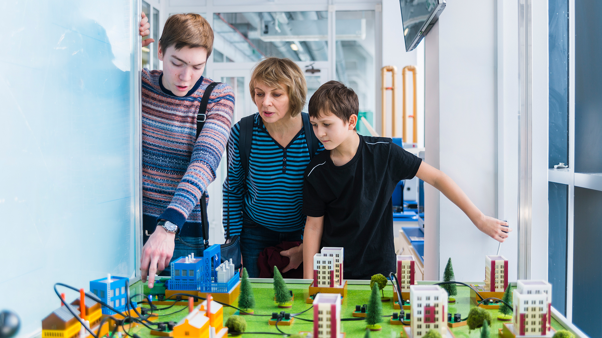 Maqueta del parque de diversiones