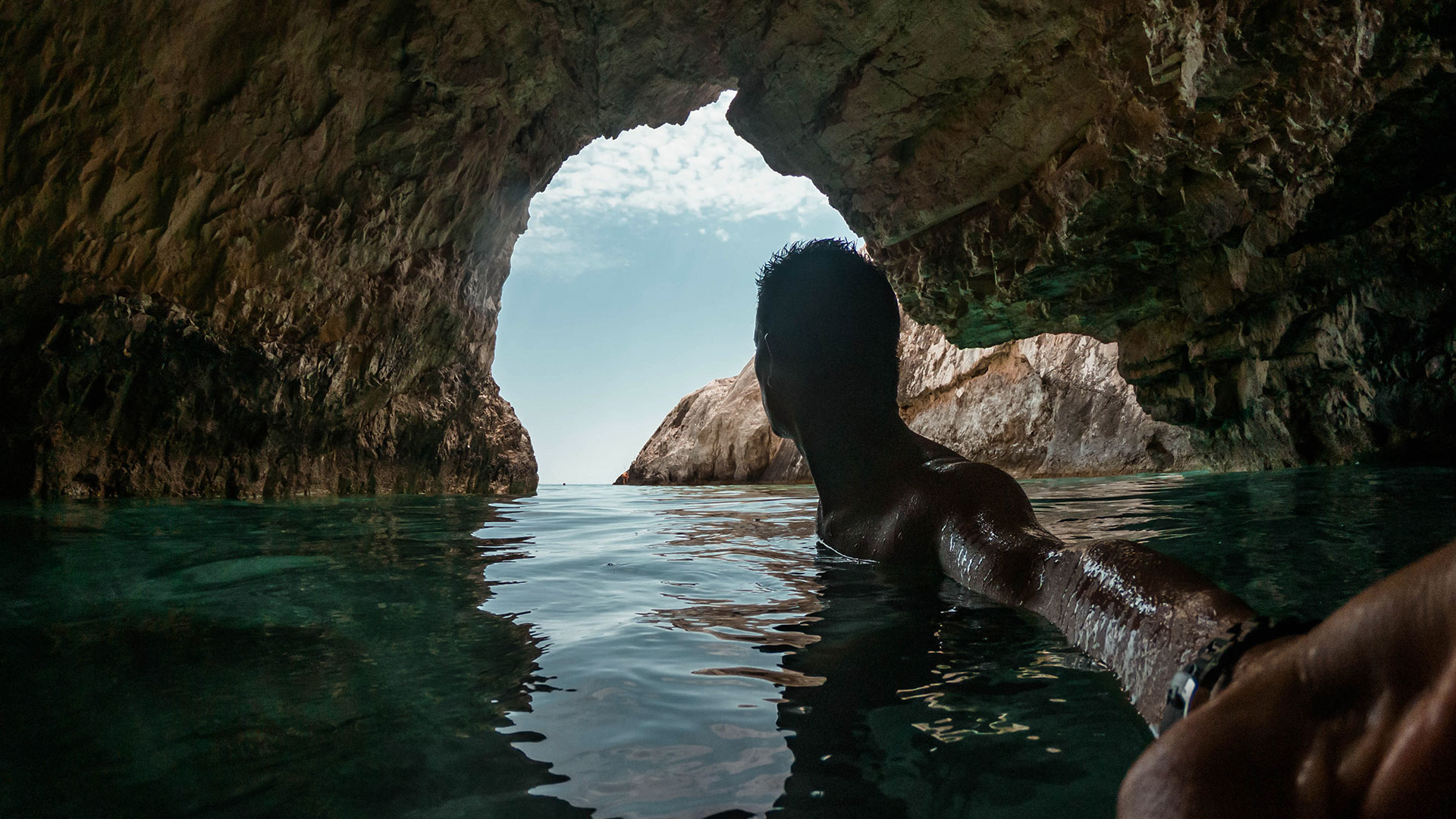 Cueva en las aguas de punta cana