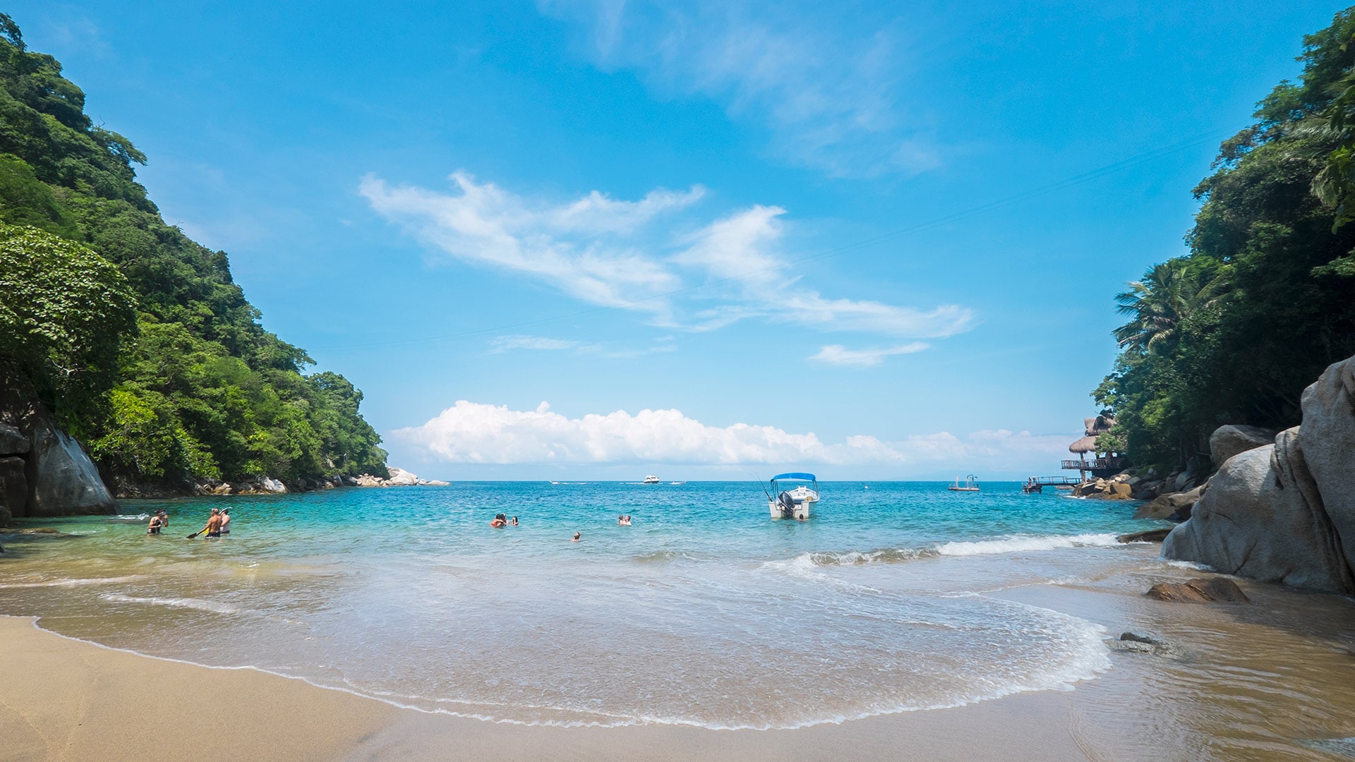 Playa Boca de Tomatlán en México