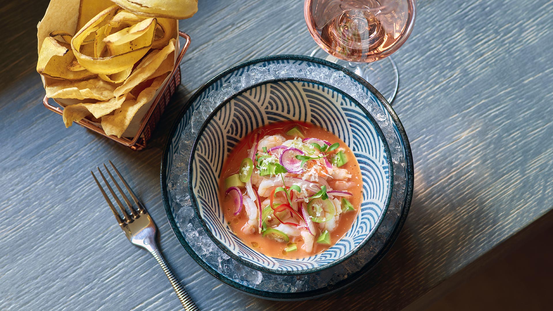 Platillo de un delicioso ceviche