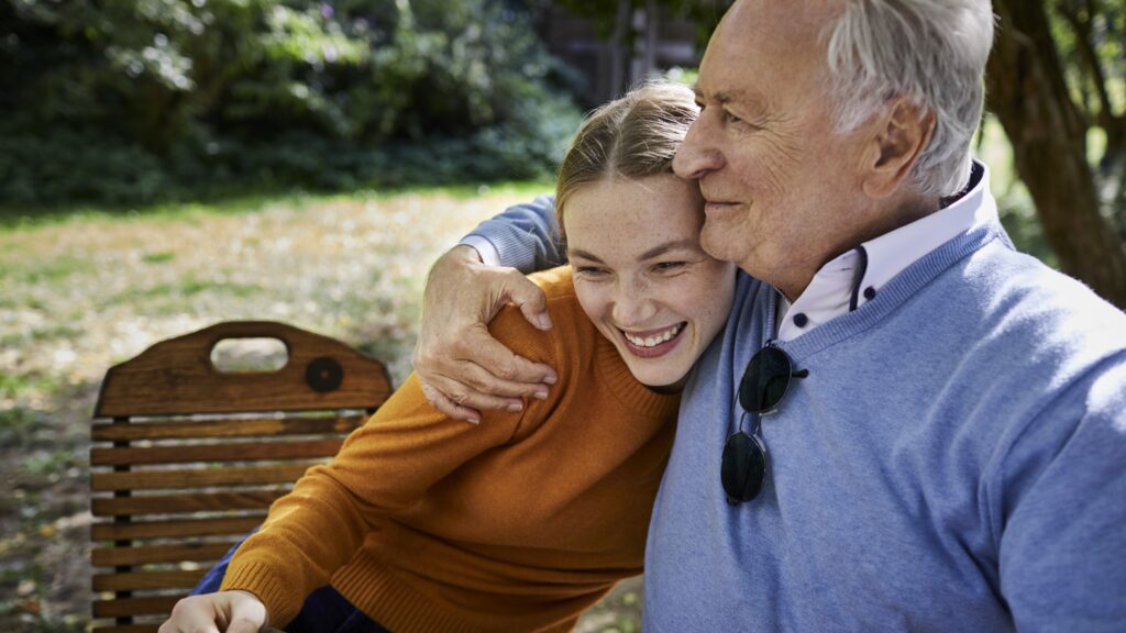 Padre e hija en Quito