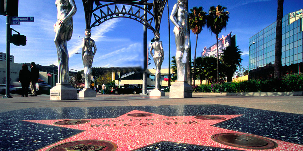 Catch a celebrity getting their star on the The Hollywood Walk of Fame.