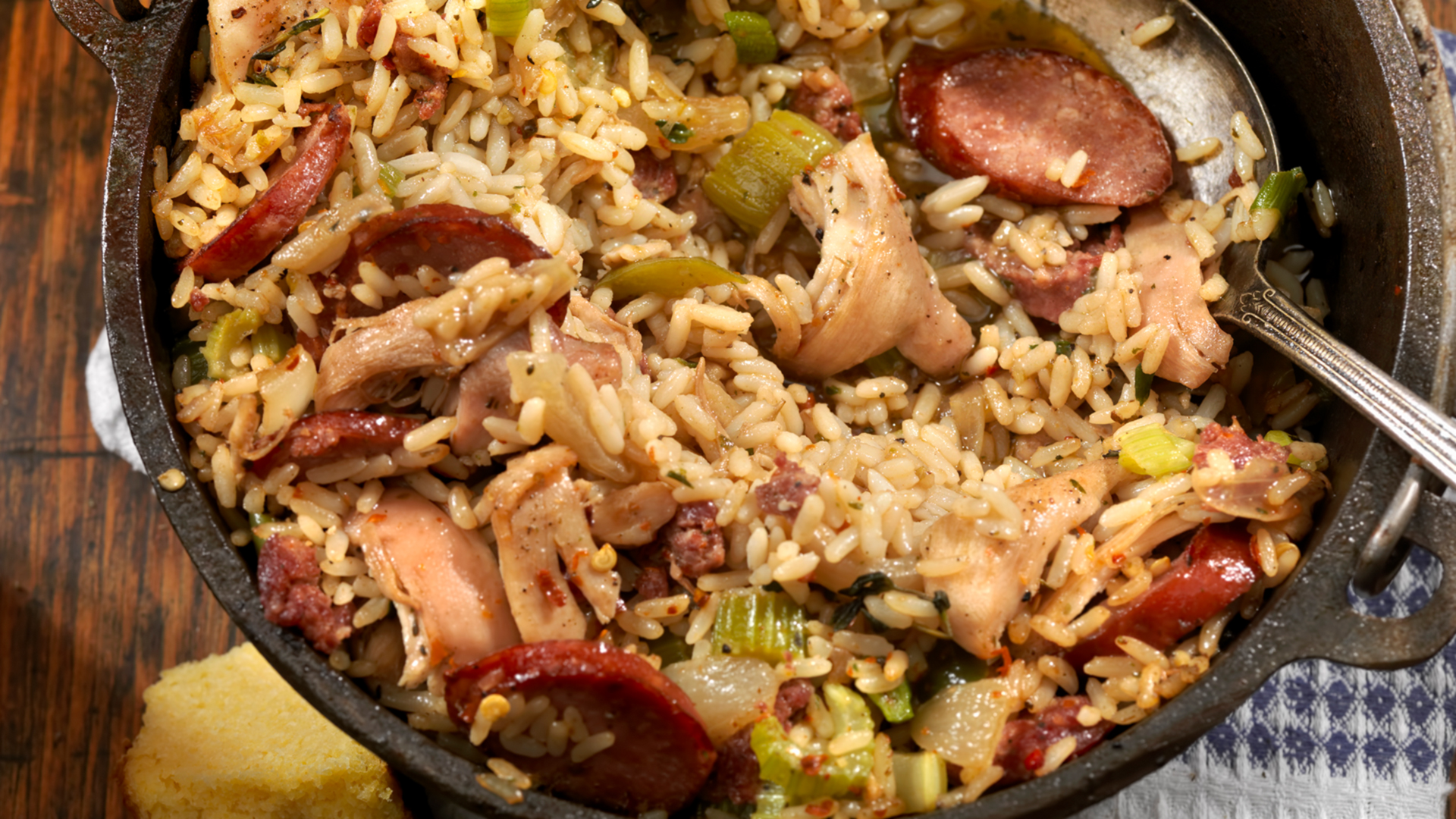 Plato de paella criolla
