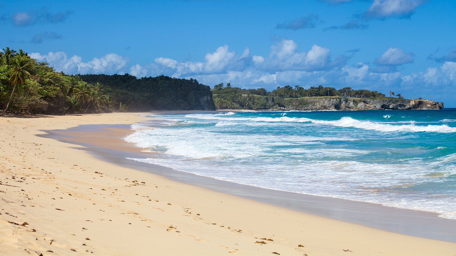 Arena blanca en Playa Grande