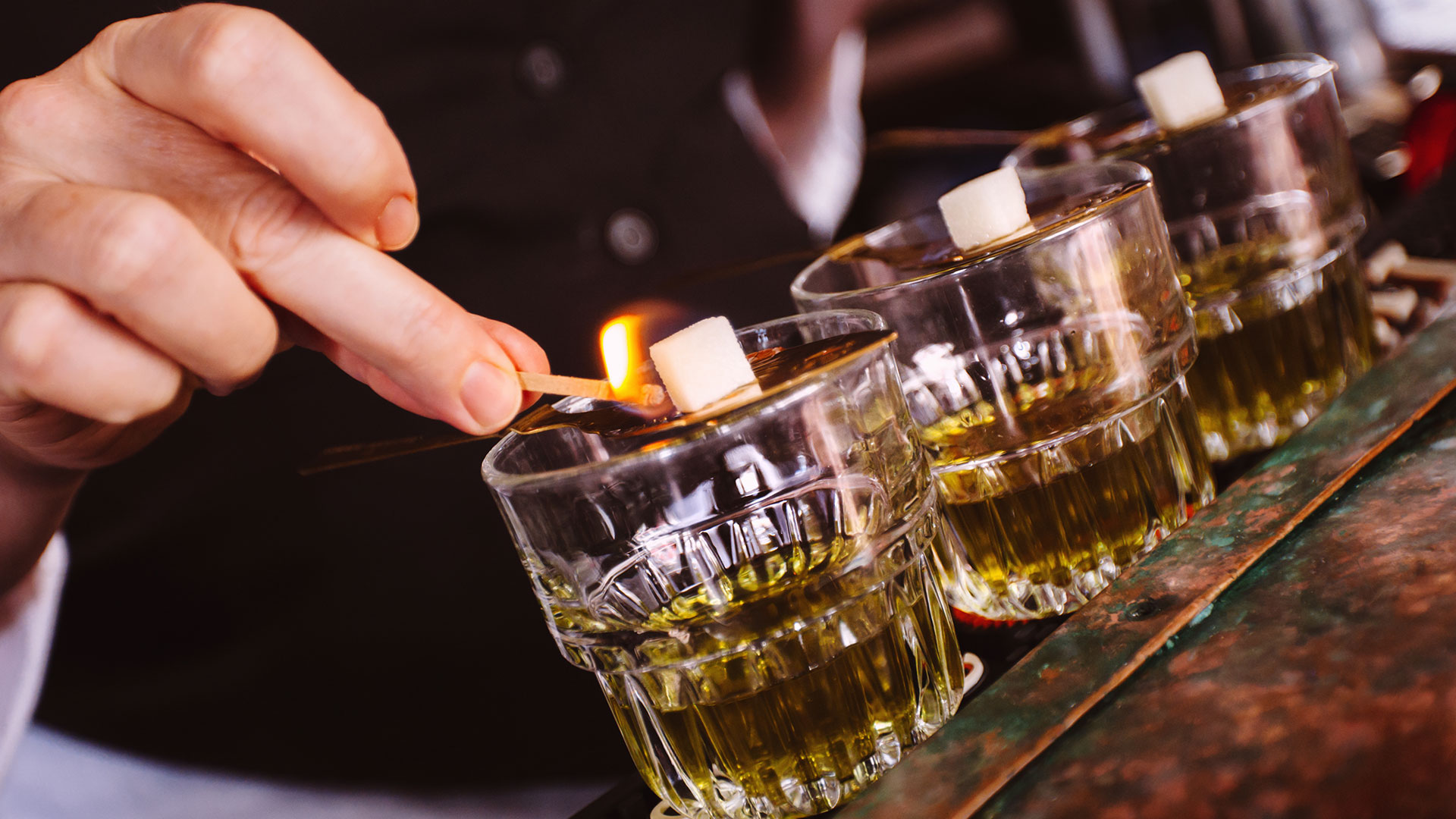 Cocteles con absenta