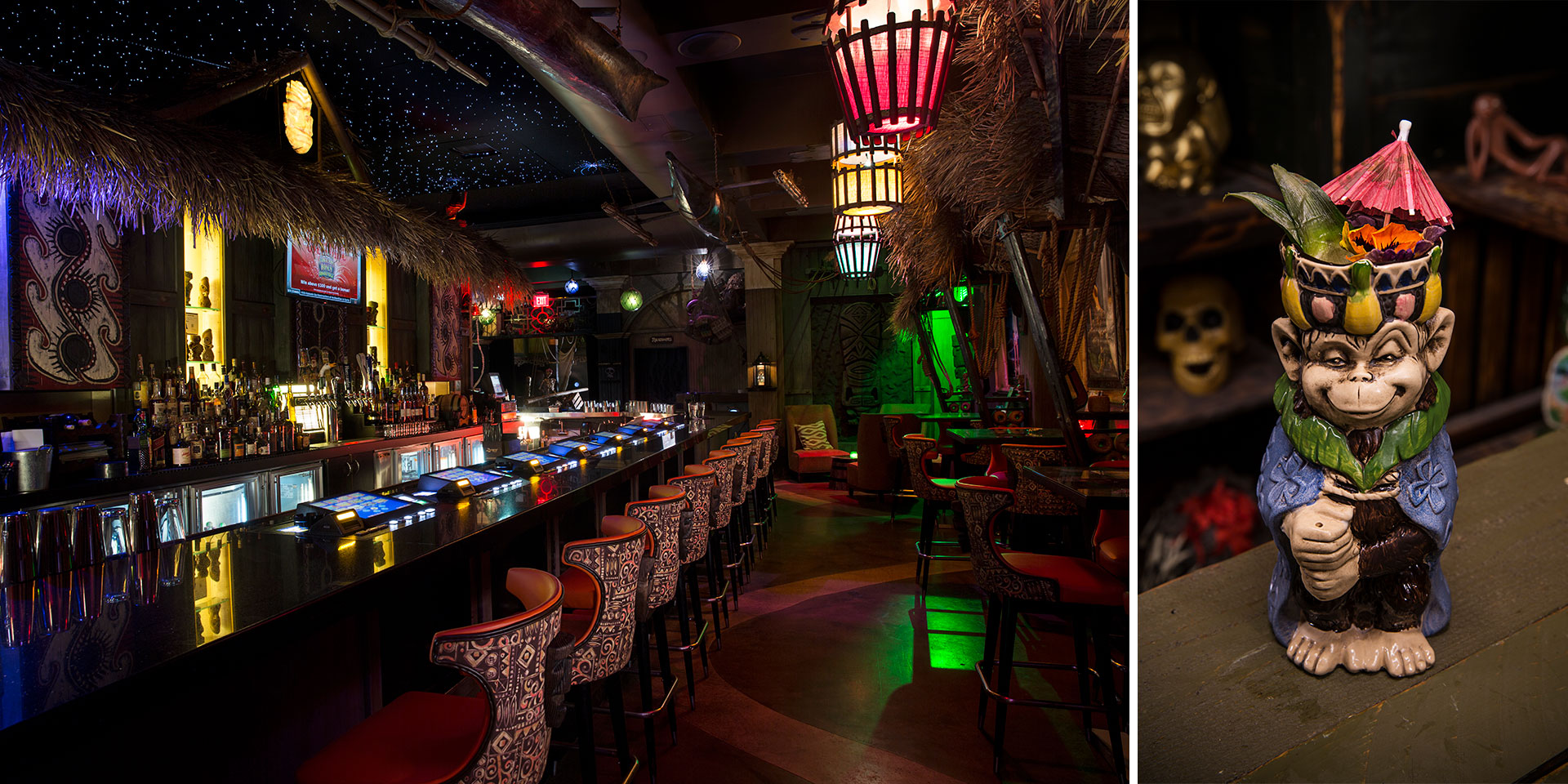 Barra del club The Golden Tiki