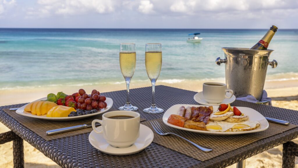 Desayuno con champán