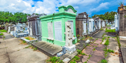 Movies set in New Orleans at Lafayette Cemetery.