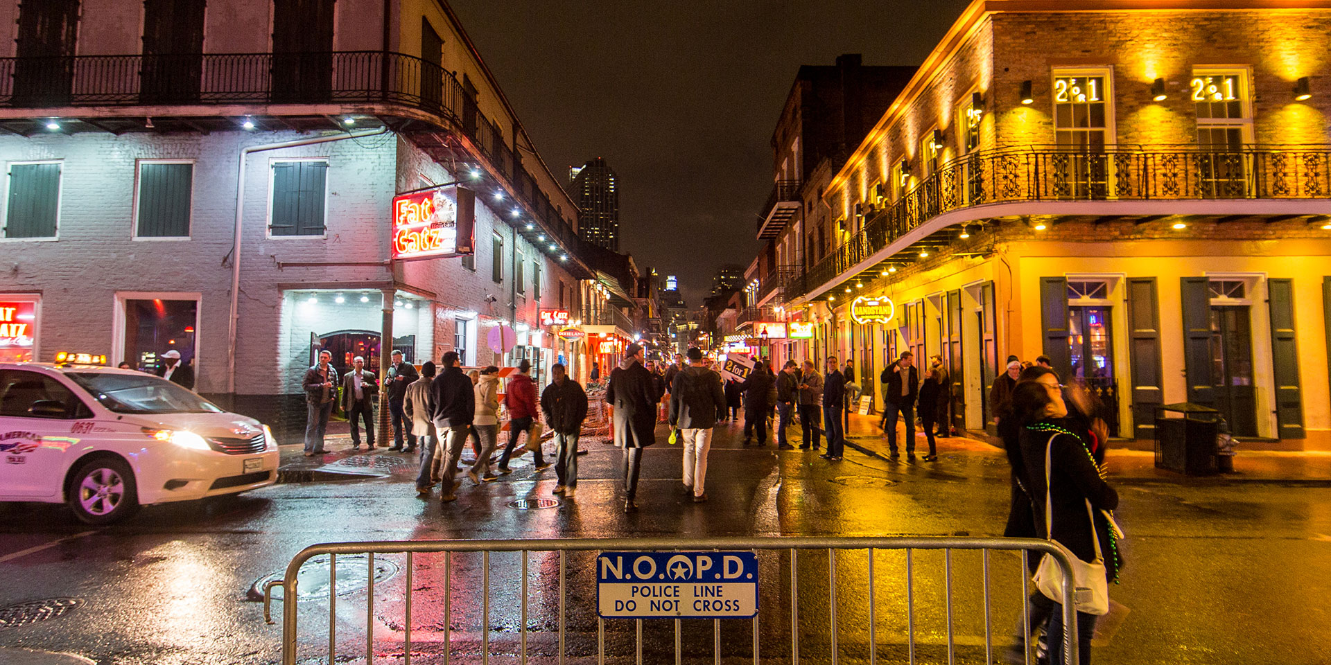 Find local favorites in New Orleans’ Bourbon Street.