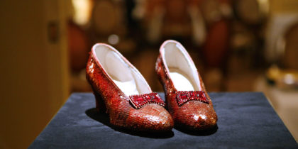 Wizard of Oz ruby slippers.