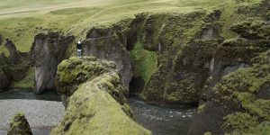 Justin Bieber exploring Iceland in the music video for "I'll Show You." (Photo: Rory Kramer)