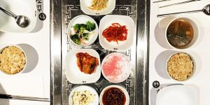 Korean dishes at Chungdam Santa Clara
