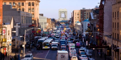 What to do in Harlem: Downtown traffic.