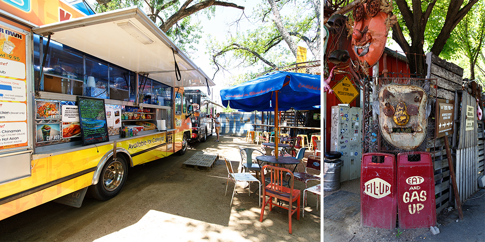 Graze at one of the most diverse cuisine spots in Dallas: Truck Yard. (Photo: Nicole Mlakar)