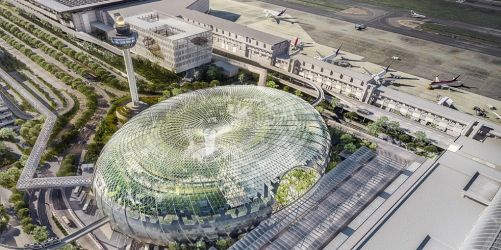 Singapore's Changi airport will give travelers even more reason to post photos of the facility on Instagram when The Jewel opens in 2018. (Photo courtesy of Changi Airport)