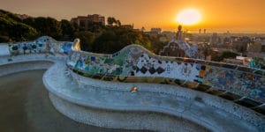 Park Guell: Where to see the sunset in Barcelona.