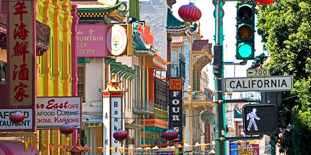 Chinatown in San Francisco.