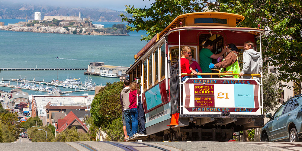 San Francisco cable car.