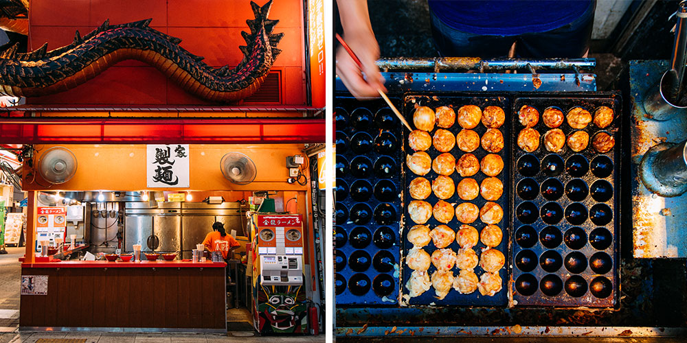 things to do in osaka street food