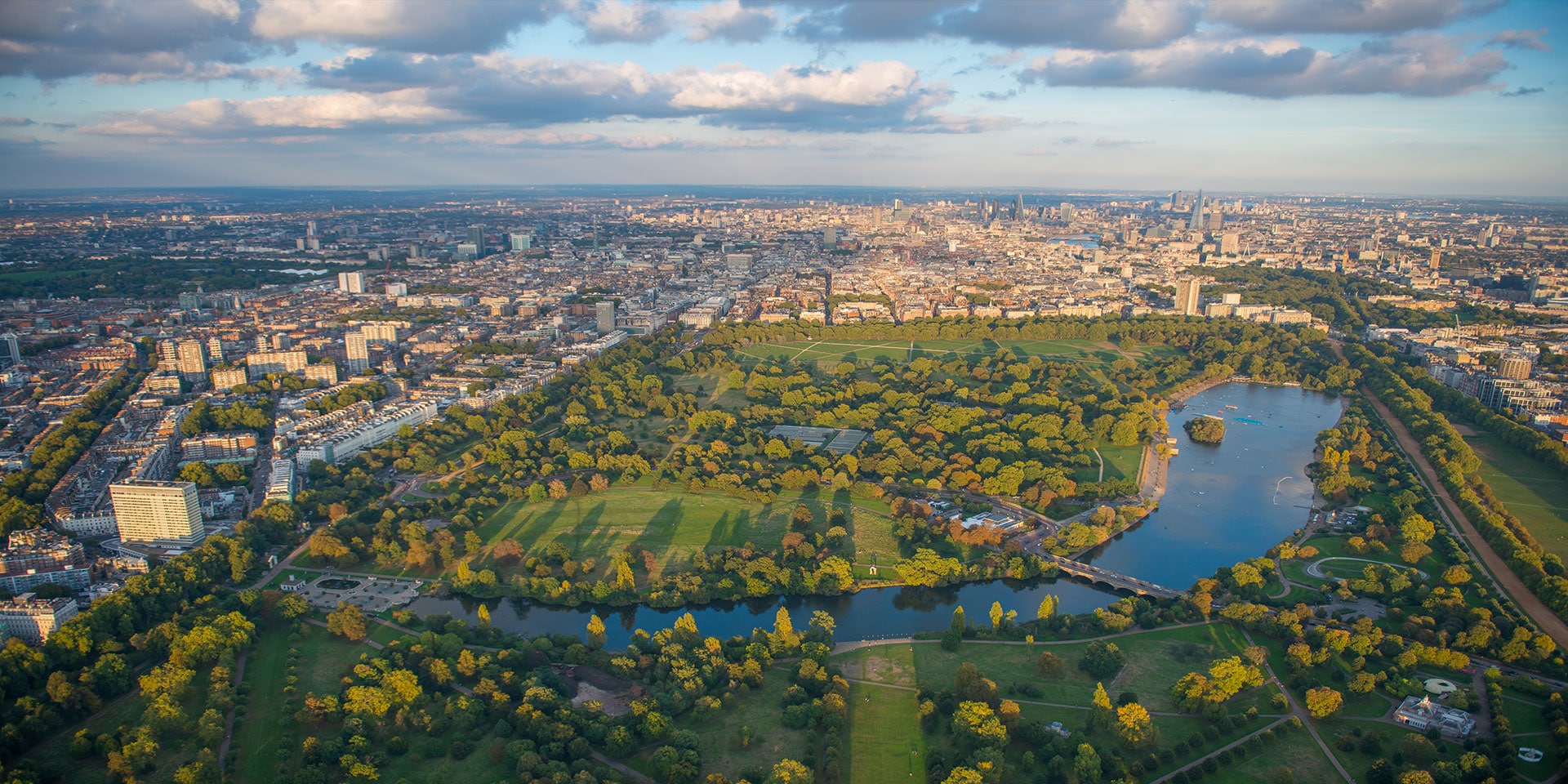 Гайд парк в Лондоне сверху