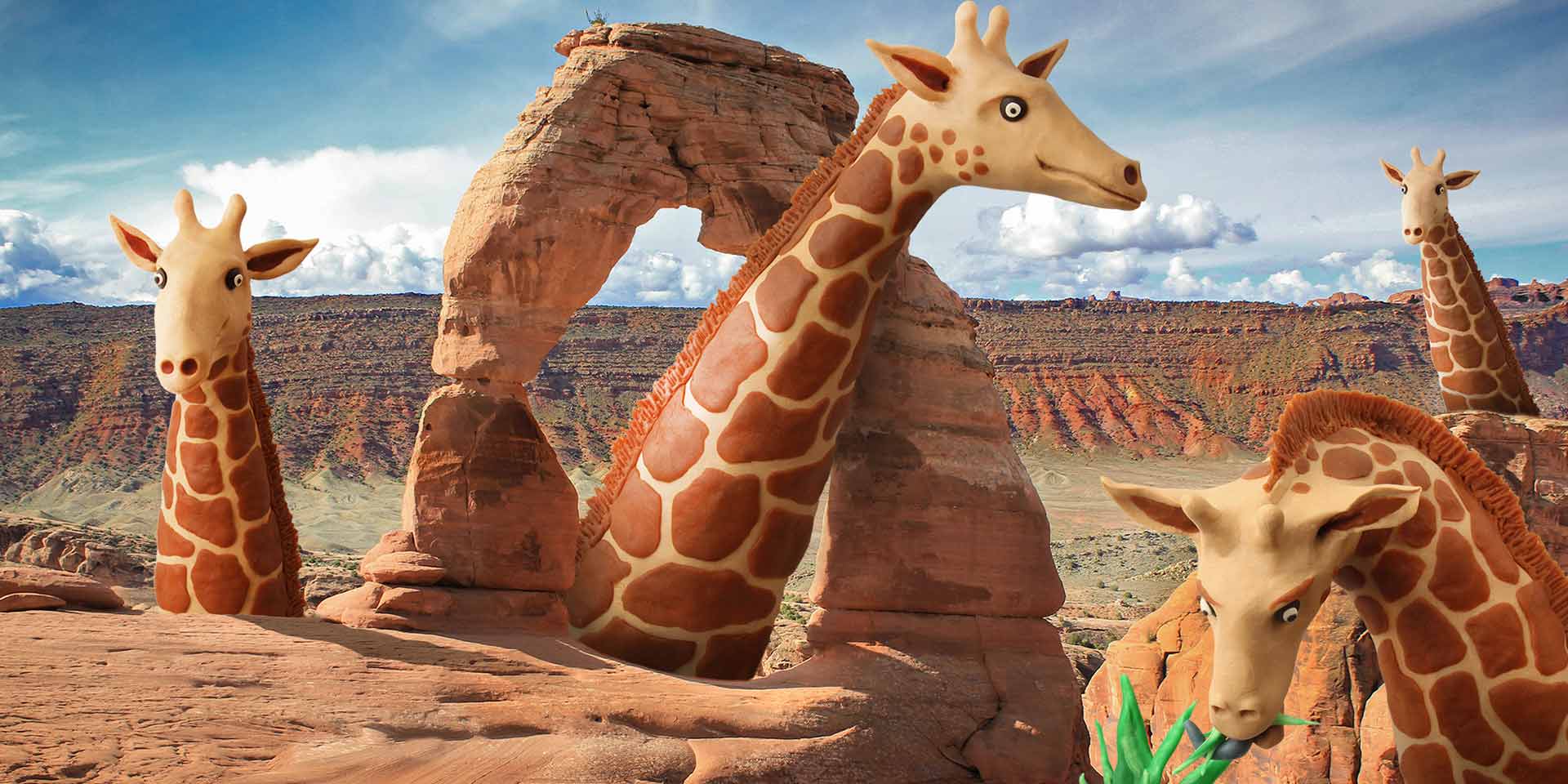 Play-Doh giraffes