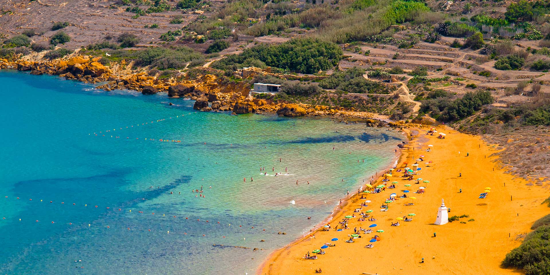 gozo beach orange sand color