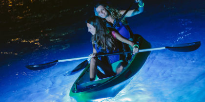 night kayaking