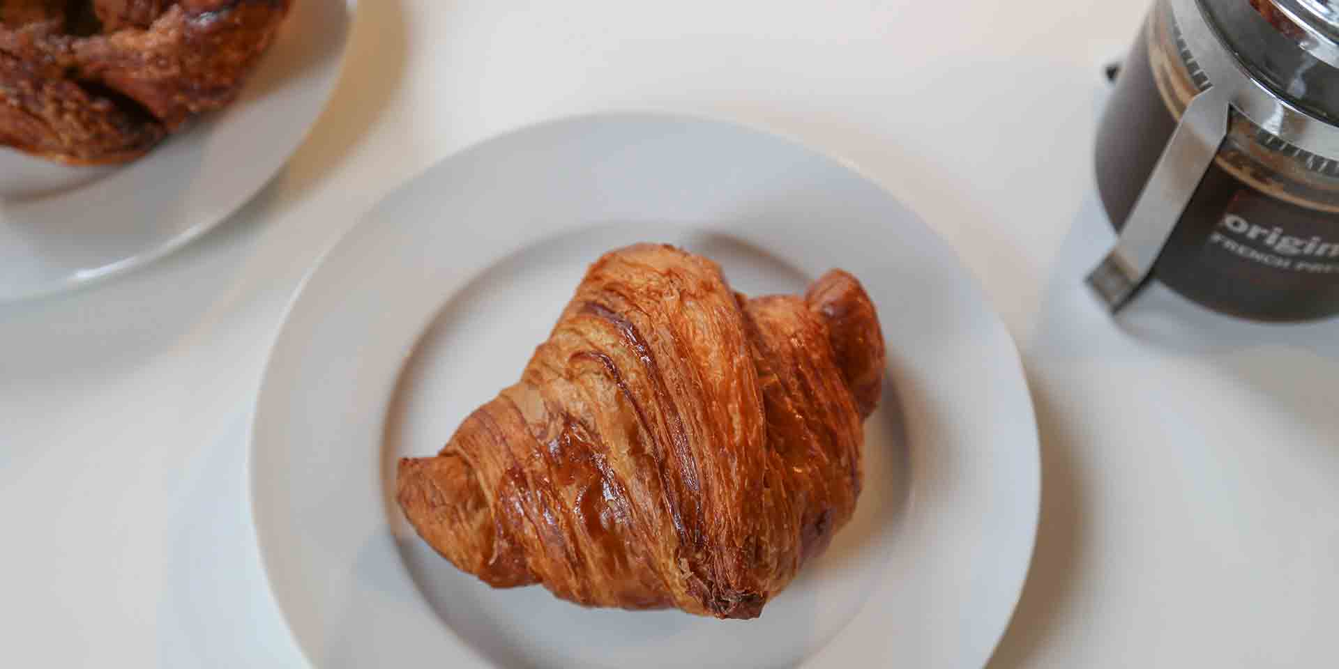 croissant on plate