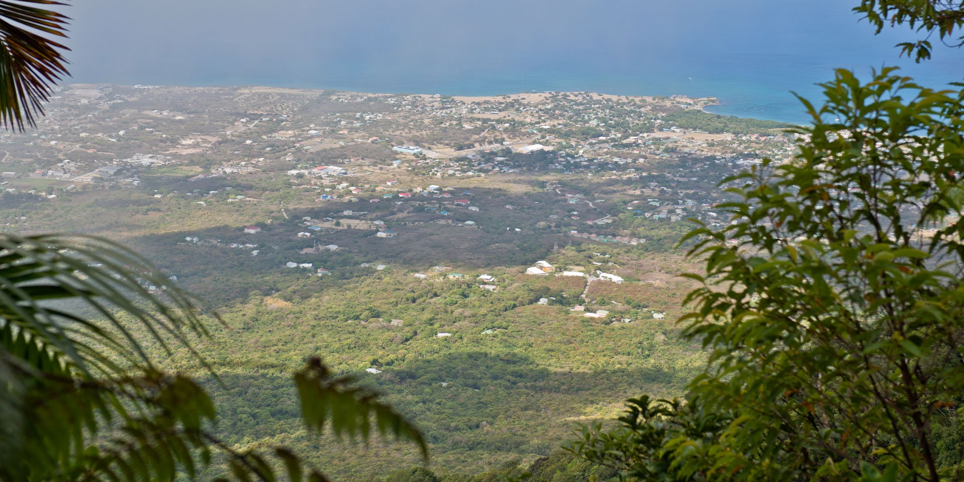 views of island from nevis peak