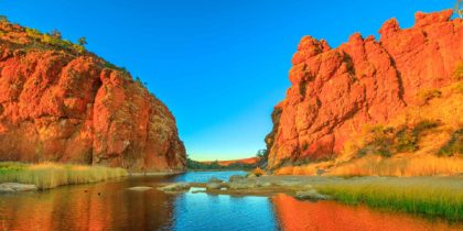 red rock gorge in Australia