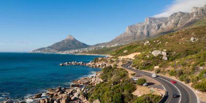 winding coastal garden route highway in south africa