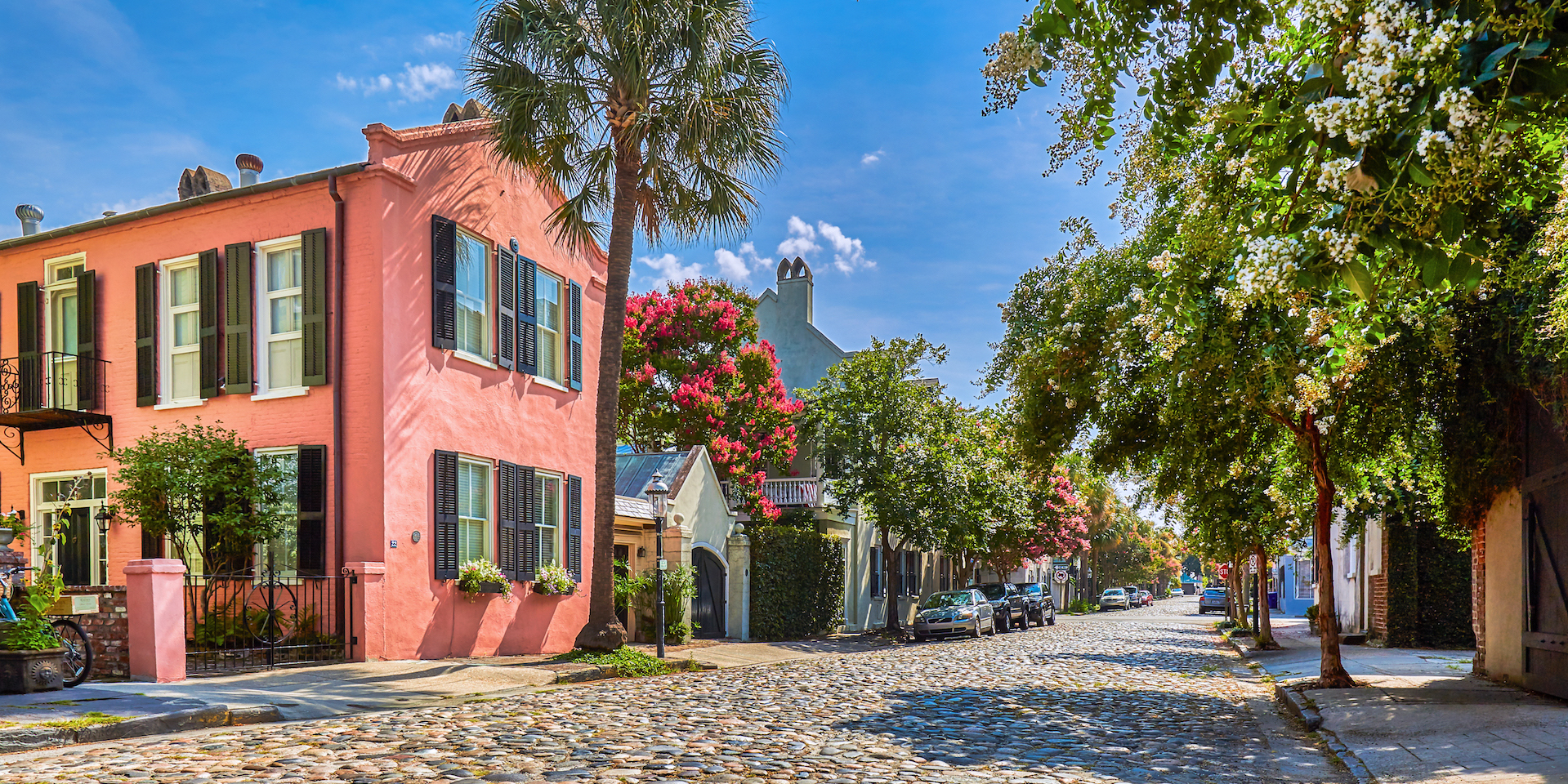 Charleston, South Carolina cobblestone street
