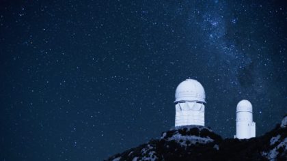 astronomy observatory under starry sky
