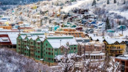 park city in the snow