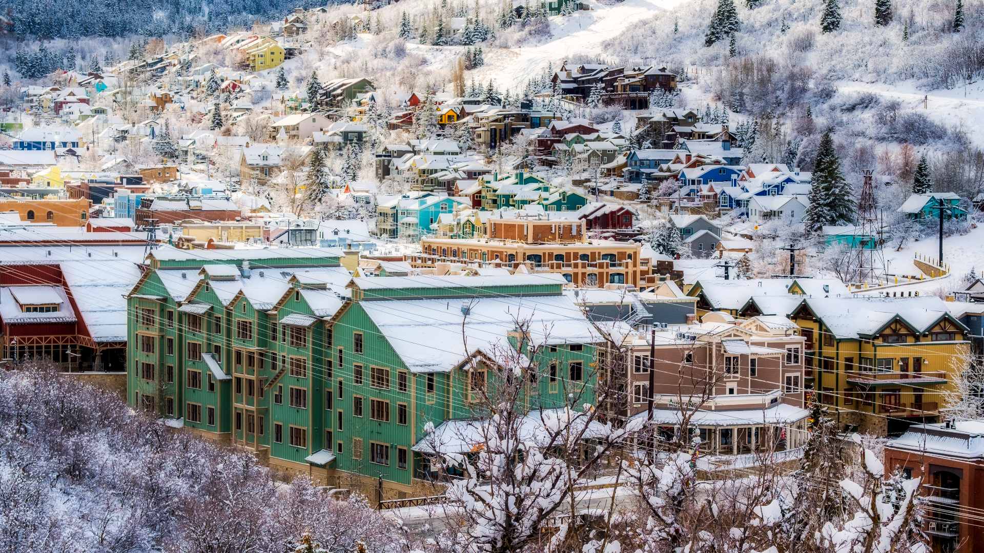 park city in the snow