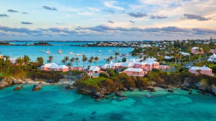 bermuda pink houses and waterfront