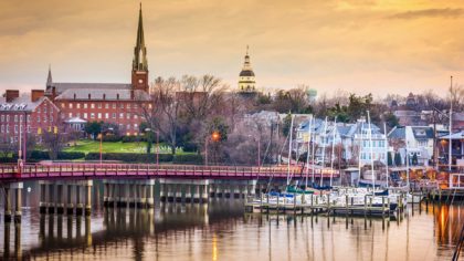 annapolis MD skyline and waterfront