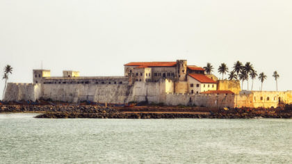 View of Elmina Castle in Accra, Ghana.