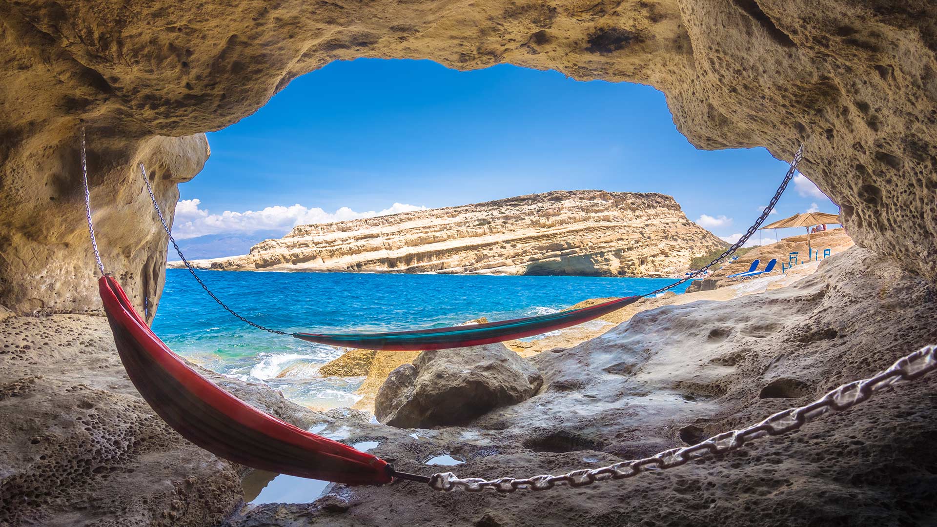 Beach Caves in Matala Crete