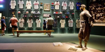 negro league baseball museum display