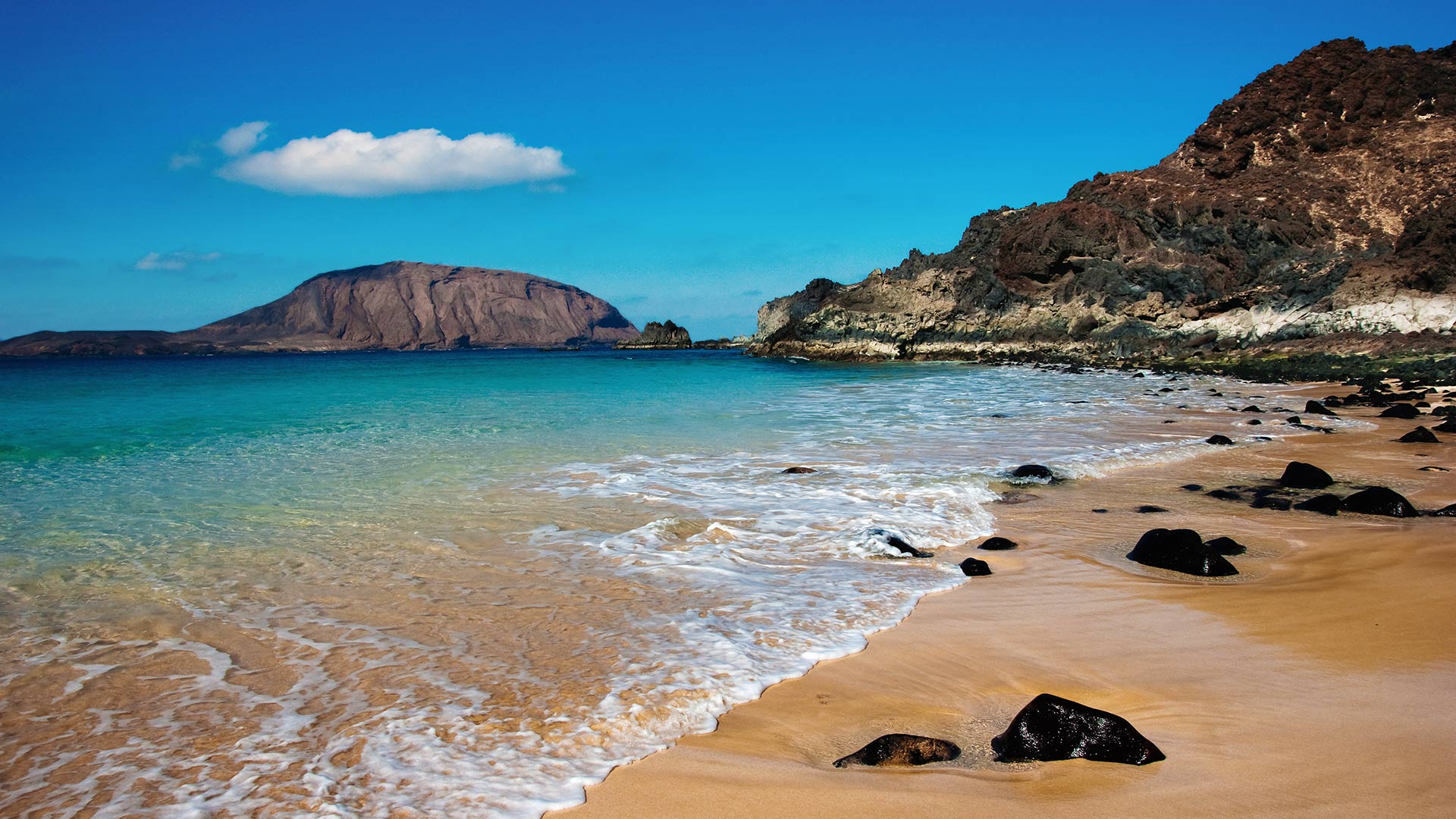 La Graciosa beach Canary Island