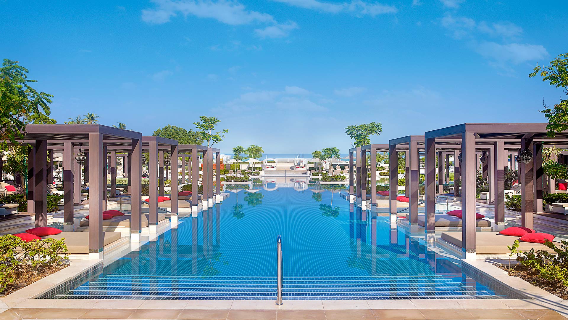 hotel pool at W muscat