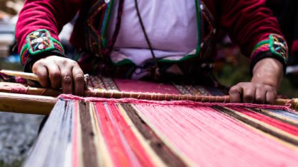 peruvian weaving