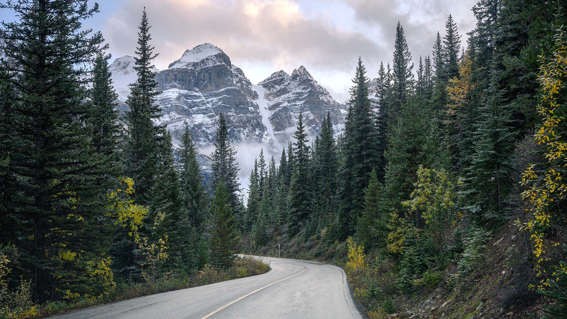 road through mountains