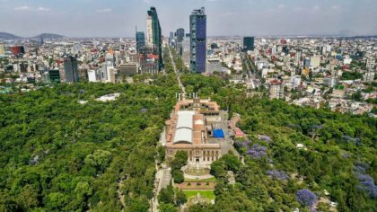 aerial view of Chapultepec Park