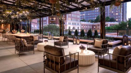Outdoor lounge at The Ritz-Carlton, St. Louis